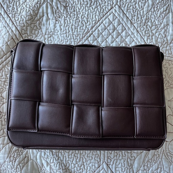CALL IT SPRING Brown Braided Crossbody Bag - Picture 1 of 16